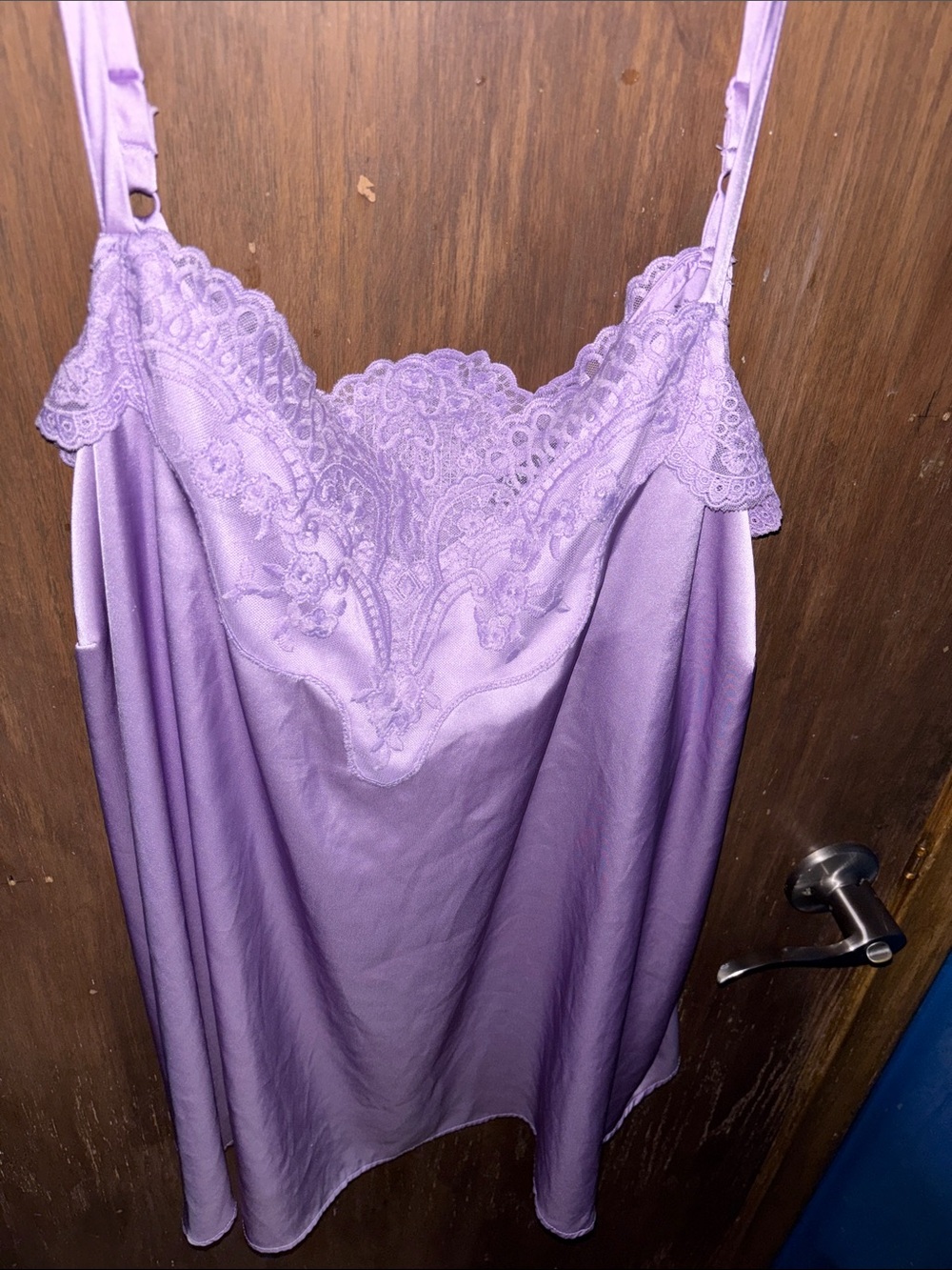 torrid Lavender Satin Lace Cami - Picture 4 of 8
